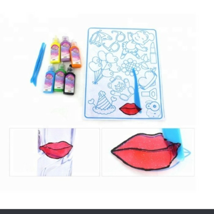 UKURAN NORMAL S Regular 3d instant sticky art belajar anak