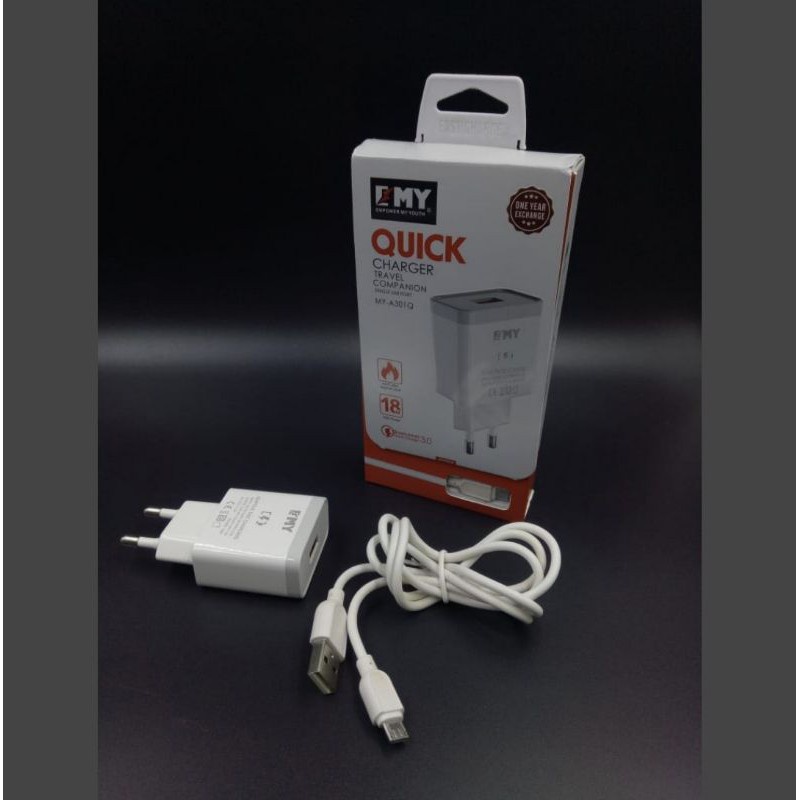 A301Q travel charger fast charging Qualcom 3.0 auto universal