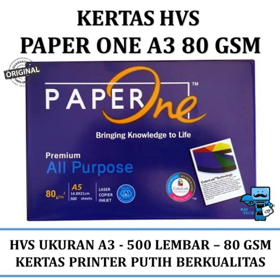 

kertas HVS A3 Paperone 80 gsm