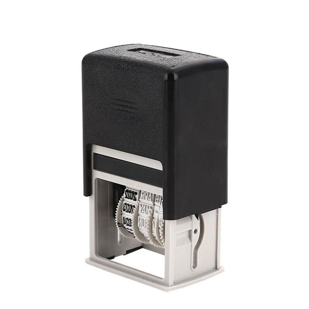 Quinton Date Stamps Mini Dater Self-Inking Nyaman Stamping Akun Scrapbooking DIY Roller Perlengkapan Tanggal Segel