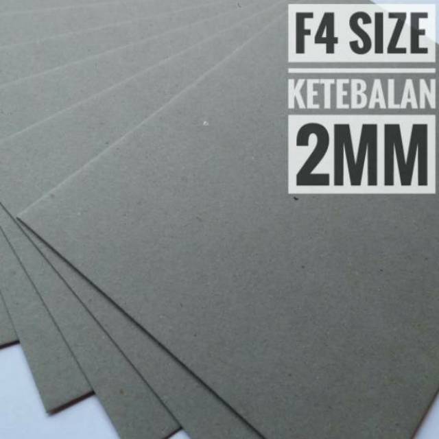 

( 10 Lembar ) Kertas Board No 30 / Karton 2 mm Uk F4 / 21.5 cm X 33 cm