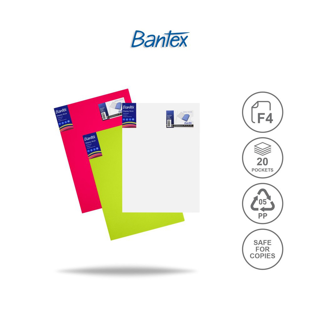

[BMS Bekasi] Bantex Document Keeper / Display Book PP Isi 60 Pockets Ukuran Folio - 3187