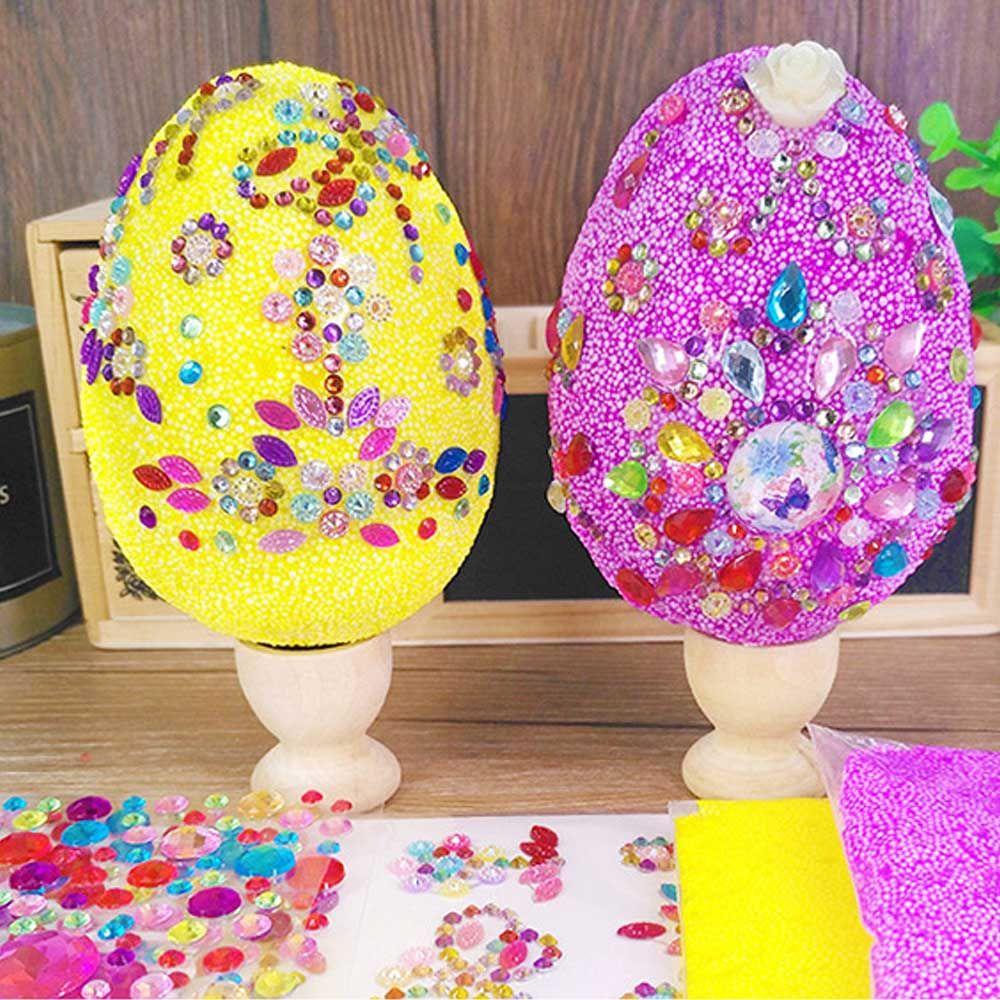 Solighter Happy Easter Event &amp; Party Snow mud toy Festival Craft Handmade Bahan Telur Paskah