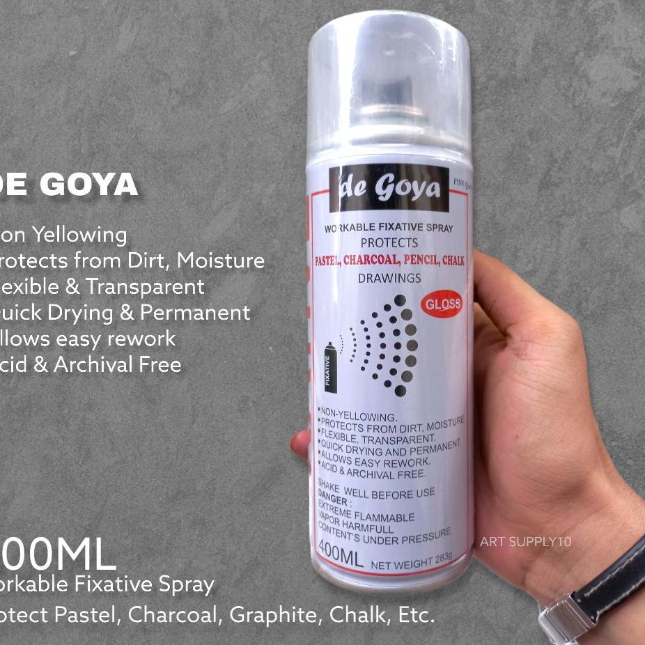 

Super Luar Biasa De Goya Fixative Spray 400ml for Drawing