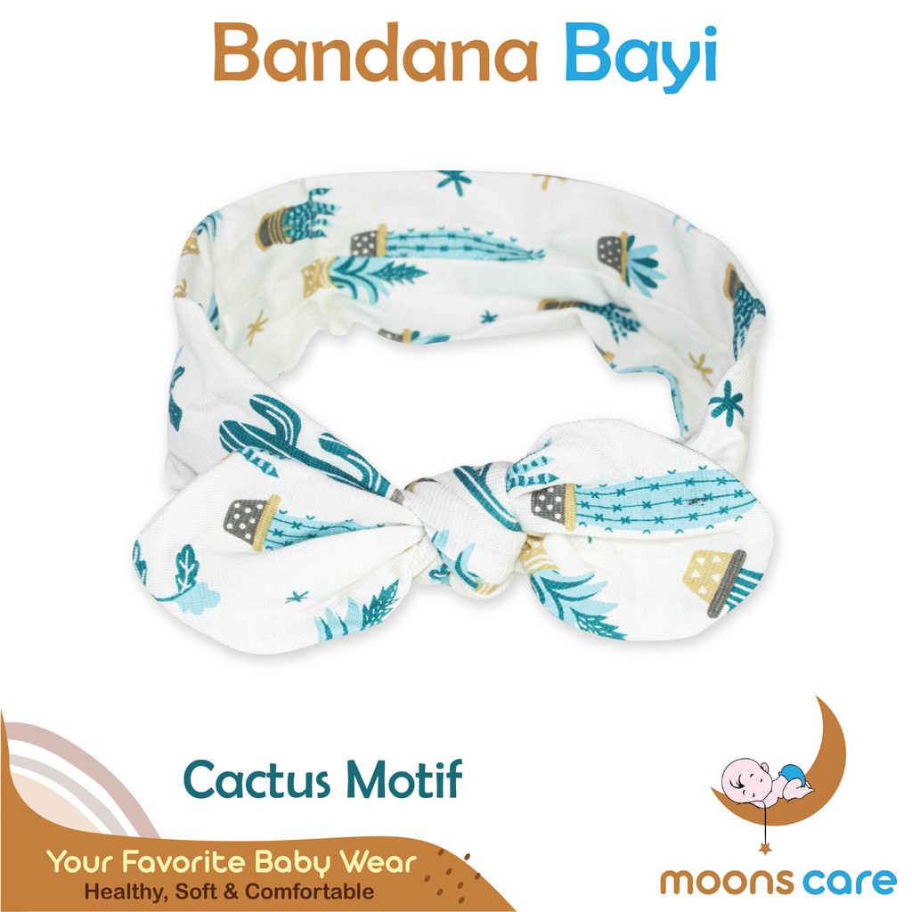 BANDANA PITA AKSESORIES KEPALA BAYI HEADBAND BAYI BANDANA BONDU BAYI Bandana Bayi Moons Bondu Bandana Bayi headband baby