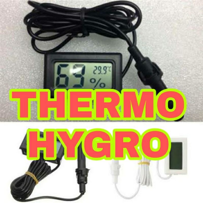 THERMOMETER / Hygrometer Termometer hygrometer Kabel Sensor 180cm Pengukur Suhu dan Lembab