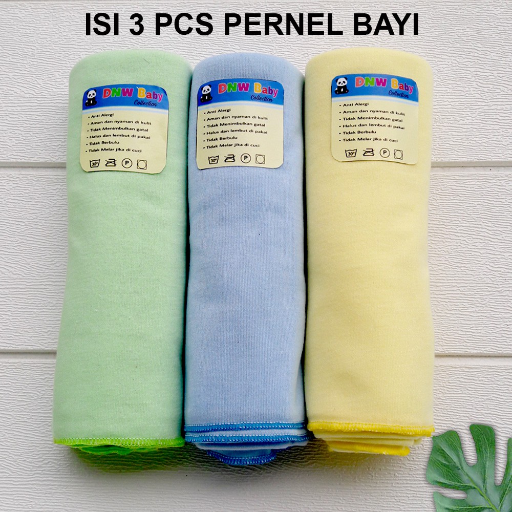 PROMO 7.7 3 PCS Pernel Bayi/ Bedong Bayi Warna Lembut DNW_BABY-COLLECTION