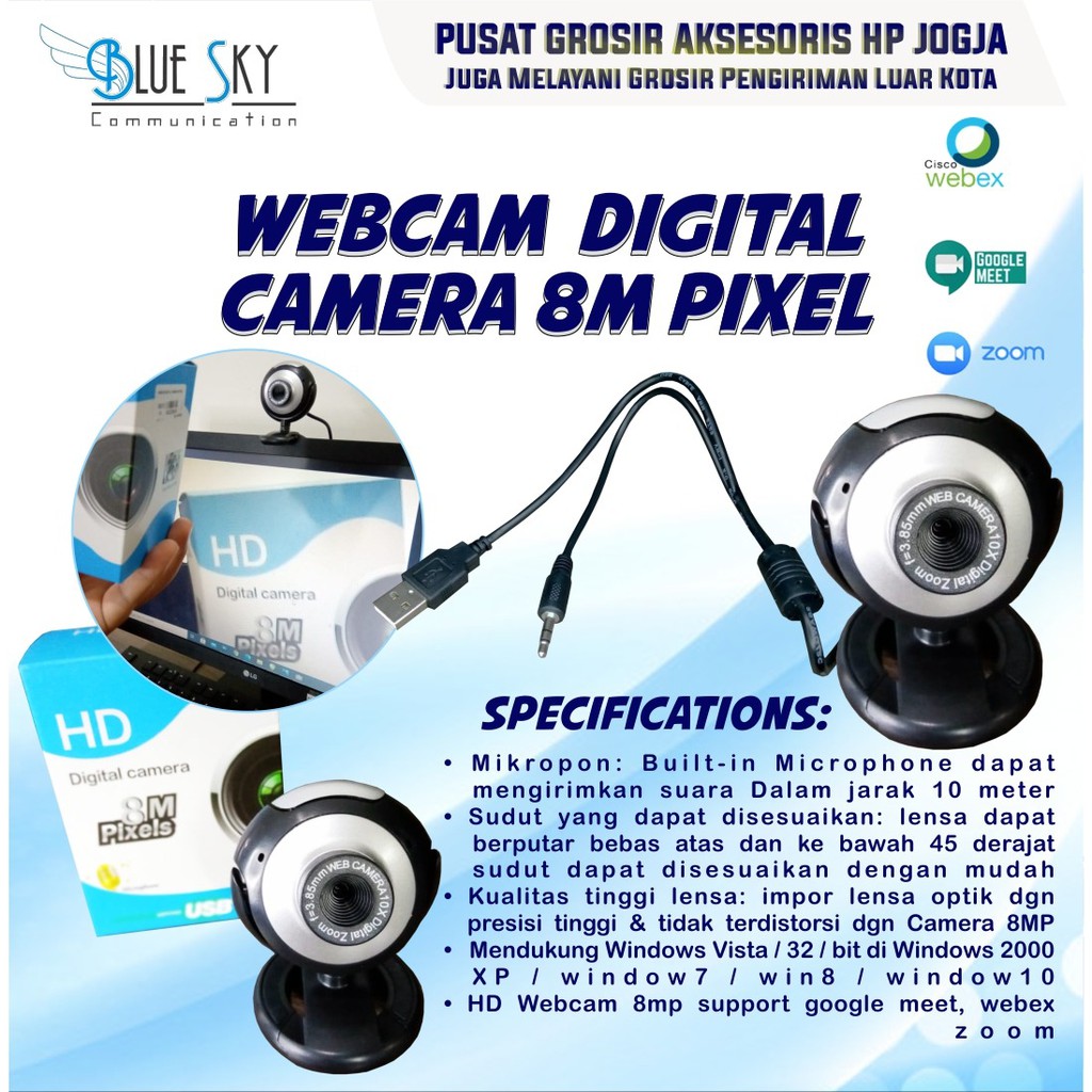 WEBCAM DIGITAL CAMERA 8M PIXEL