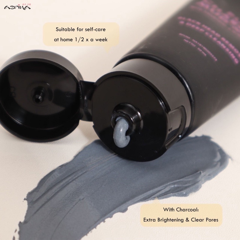 AZRINA Pure Charcoal Mud Mask 50ml | AZRINA Acne Purifying Clay Mask 50ml