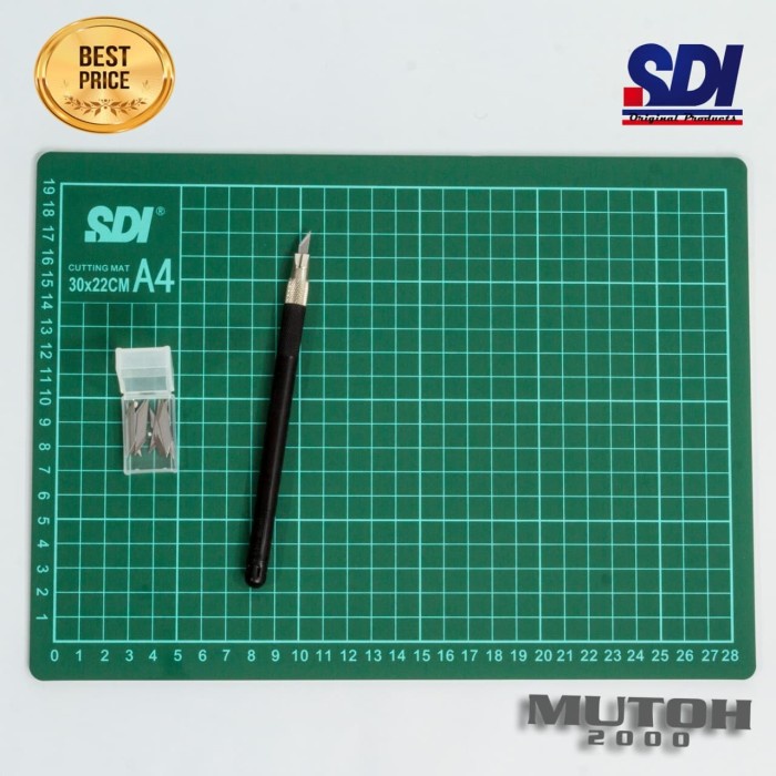 

CODE0IE Cutting Mat A4 + Cutter Pen SDI