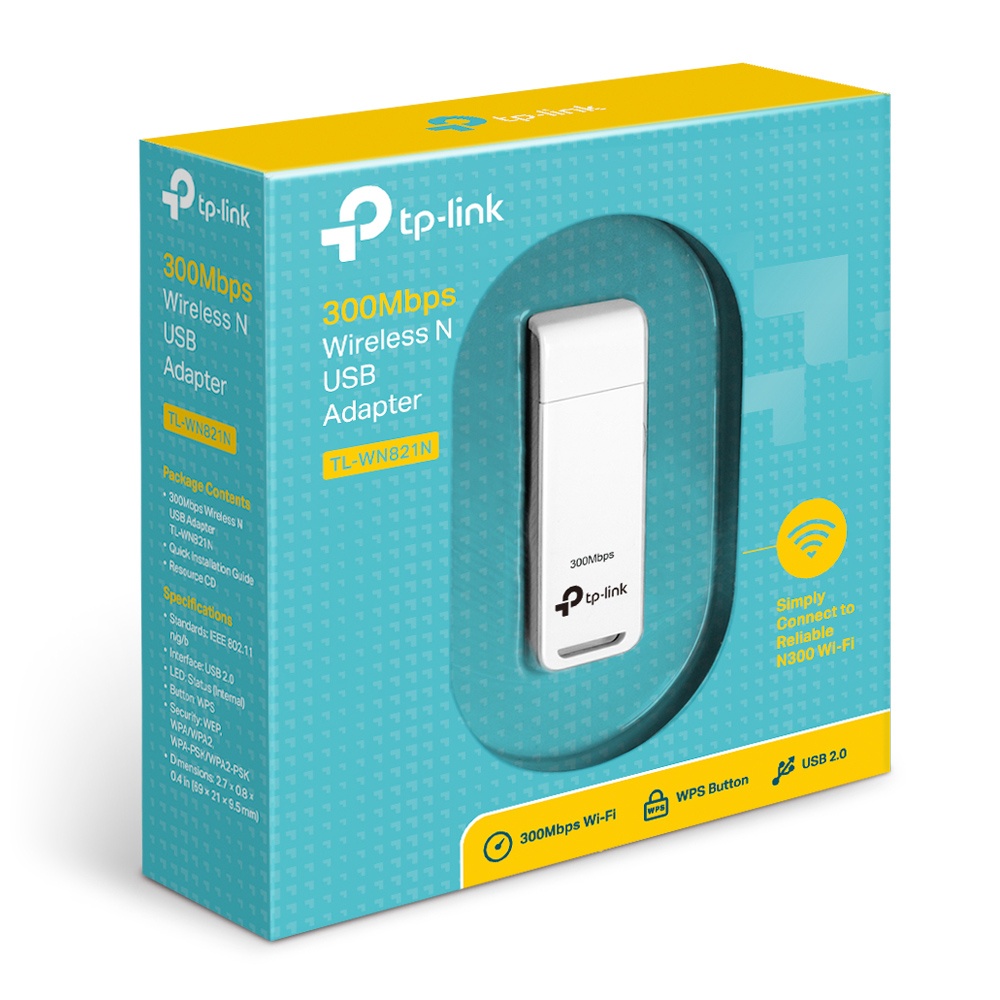 TP-Link Wireless USB Wifi TPlink TL-WN821N - 300Mbps USB Wifi Receiver