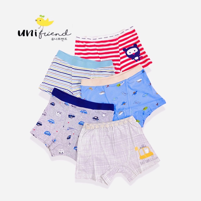 Celana Pakaian Dalam Boxer CD Anak Laki Laki Perempuan Daleman Sempak Underwear Anak Unifriend 3-14T