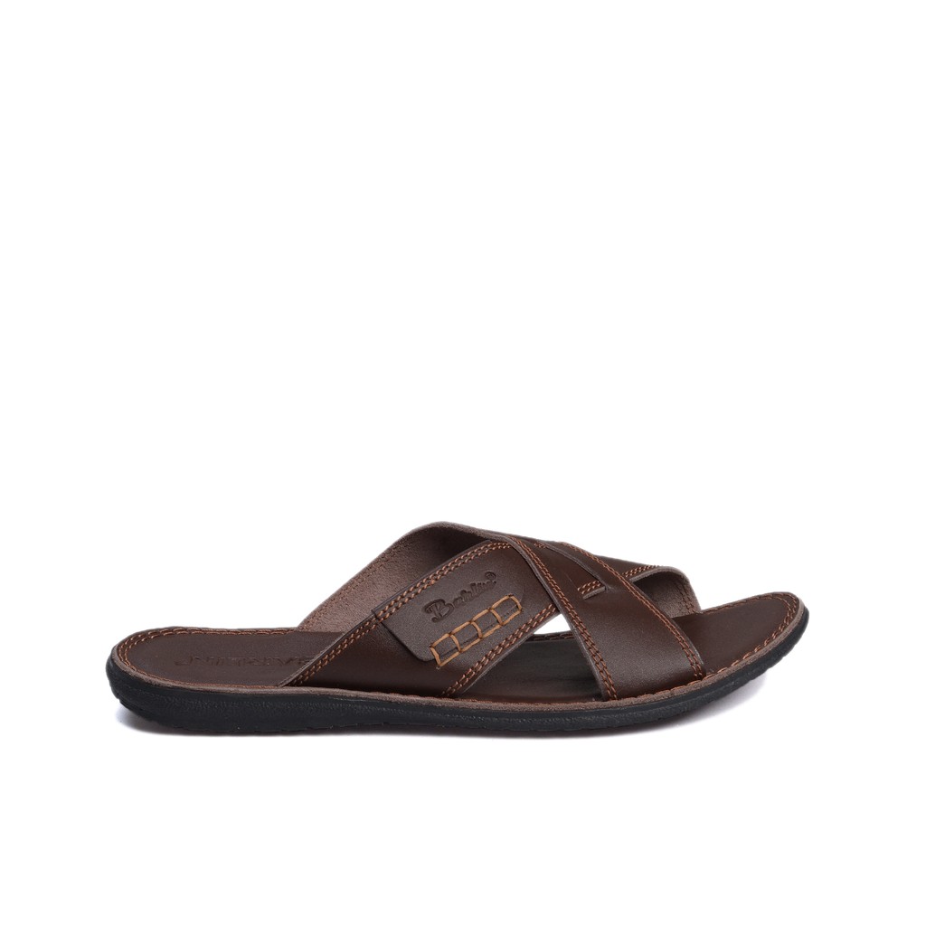 Sandal Casual Kulit Pria - Sendal Terlaris Slop Barlin Original - SM05