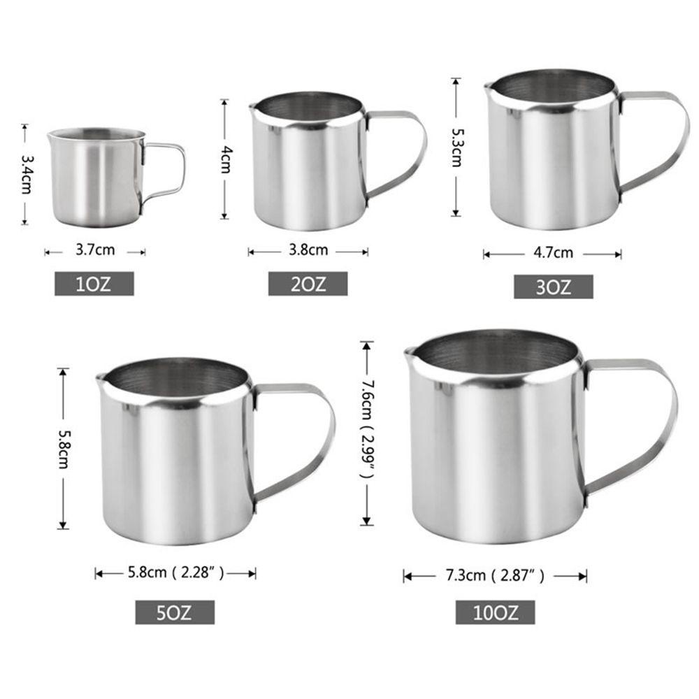 Preva Milk Jug Dapur Spout Pitcher Cangkir Susu Stainless Steel