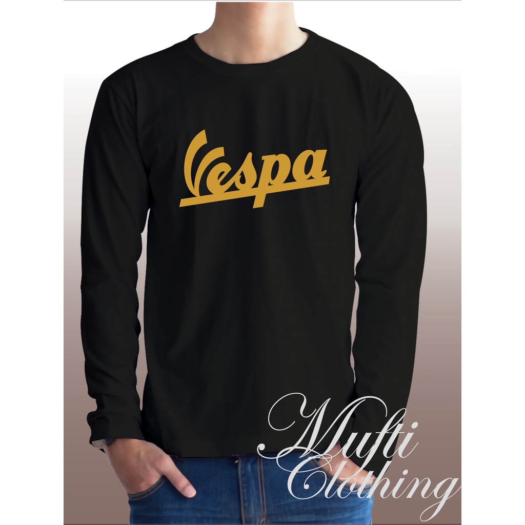 Baju Kaos Vespa Lengan Panjang