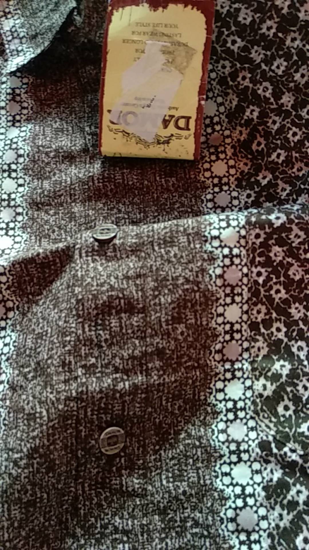 Gof Brla Damor (cressida) Batik Cowok Pakaian Pria Kemeja Batik Reguler Lengan Panjang