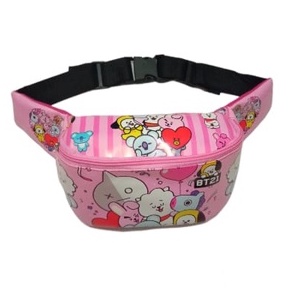 Waist Bag Anak Perempuan Westbag Anak Cewe Motif BT21 REALPICT Lucu Tas Slempang Anak Korea Motif AN