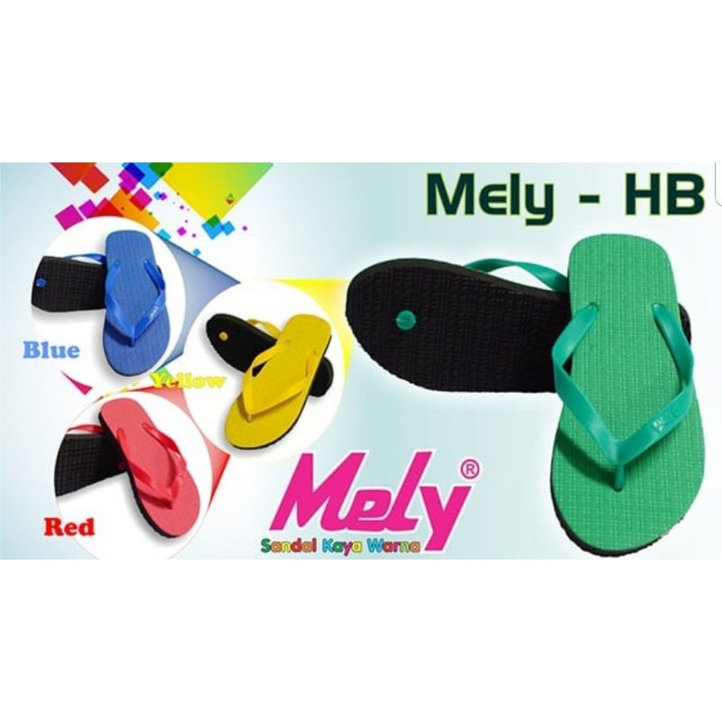 ISI 6 PASANG Sandal jepit Mely / Sandal jepit murah/ Sandal musholla