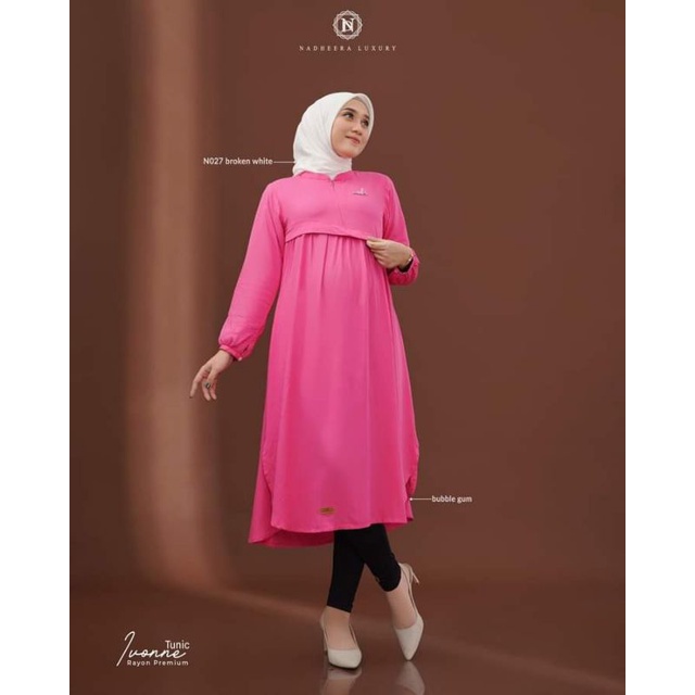 (Terbaru✅) Ivonne Tunic By Nadheera Luxury || Tunik Polos Simpel 2022 || Atasan Wanita || Tunik Keki