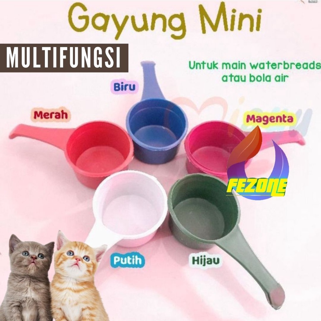 Gayung Mini Sendok Takaran Dry Food Makanan Kering Hewan / Sendok Takar Makanan Kucing Anjing / Cat Feeder FEZONE