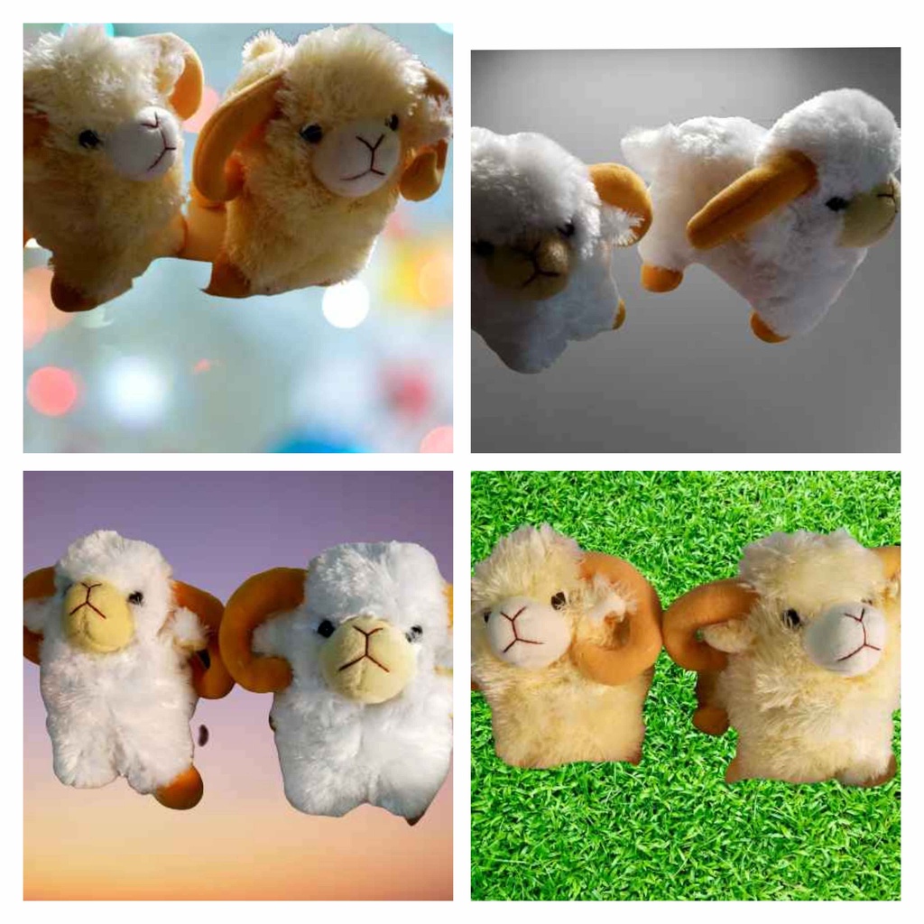 Boneka domba bertanduk lucu/boneka souvenir/souvenir aqiqah