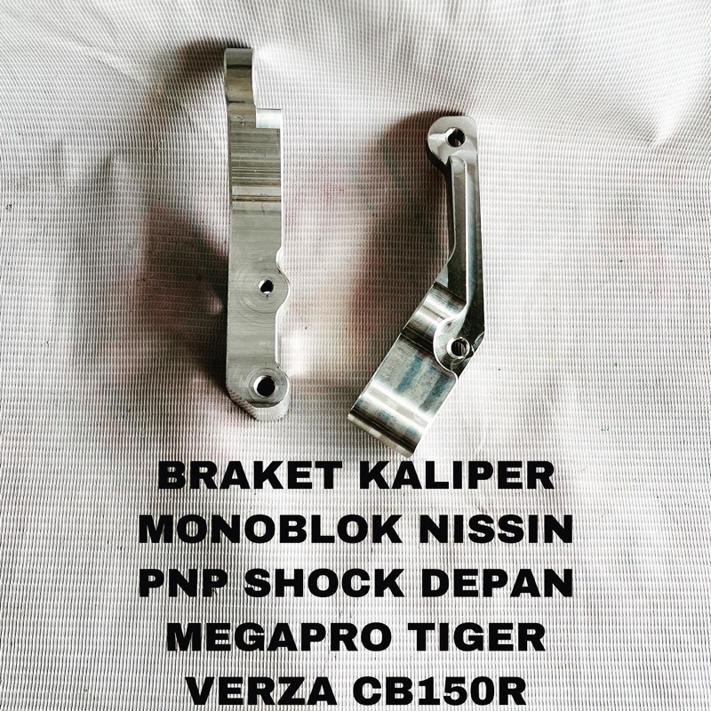 BRAKET CNC KALIPER MONOBLOK NISSIN/BREMBO PNP SHOCK HONDA MEGAPRO TIGER SONIC VERZA CB150R