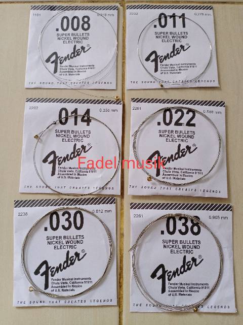 Senar gitar fender lokal 008