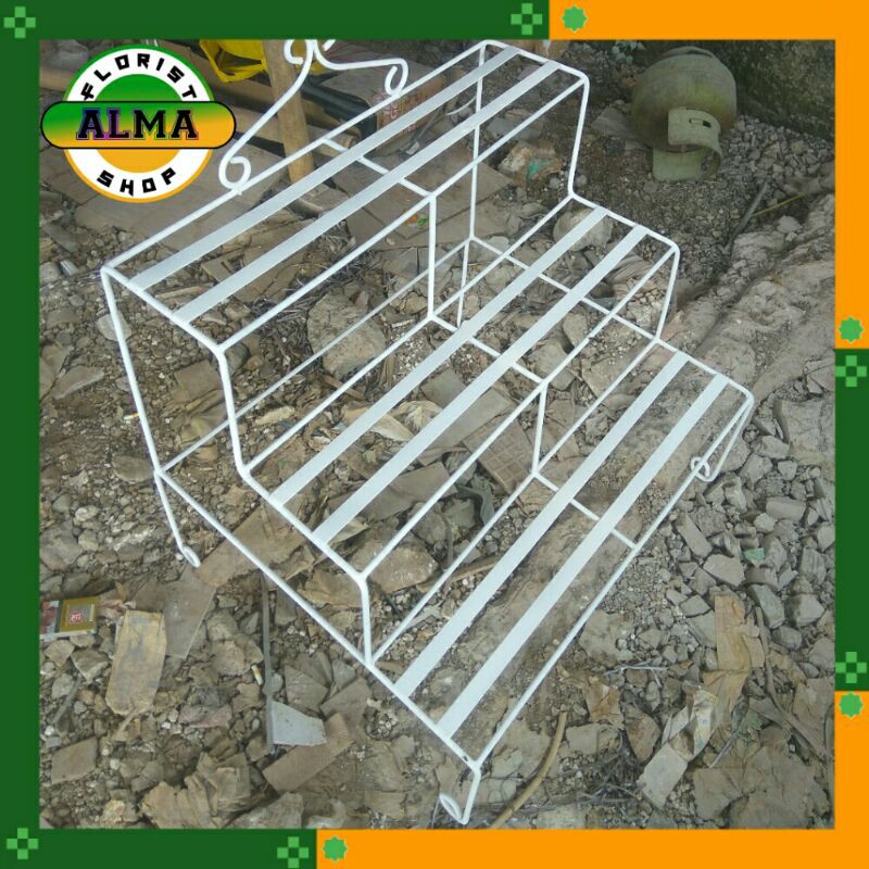 Jual Rak Pot Bunga Susun Minimalis Murah Khusus Grab Dan Gojek Shopee Indonesia