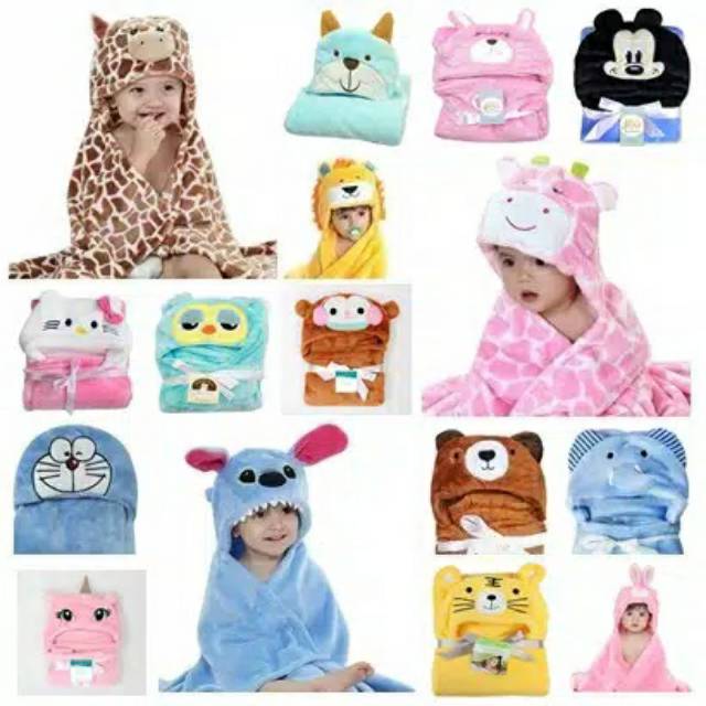 Selimut CarterTopi Boneka / just one you/ kolaco/ Selimut Bayi Karakter Fleece