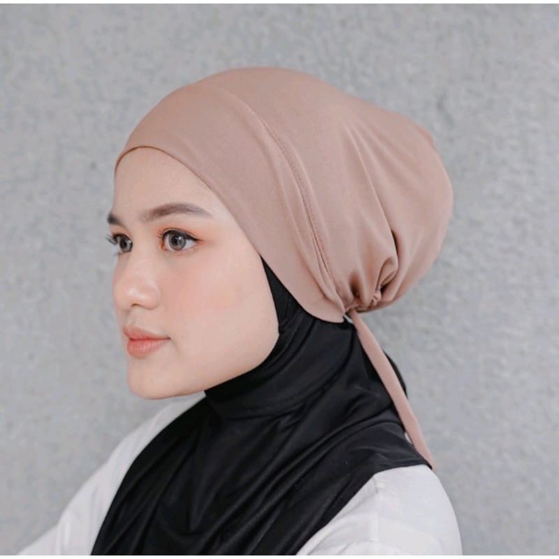 ciput turki / ciput daleman kerudung / ciput tali basic ciput rajut 2 warna ciput inner kerudung muslim  terlaris