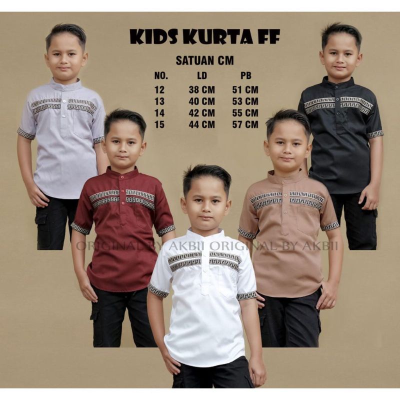 Kurta anak laki laki | Kurta ff anak | Baju koko kurta anak
