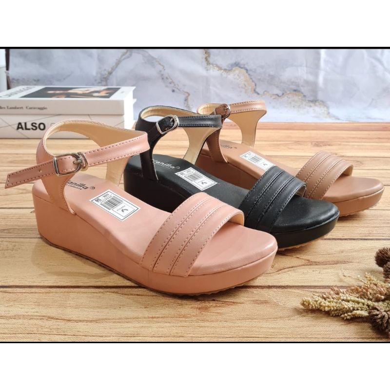 ABBUSHOES  Ph 13 wedges kokop tali sol karet lolita 5cm