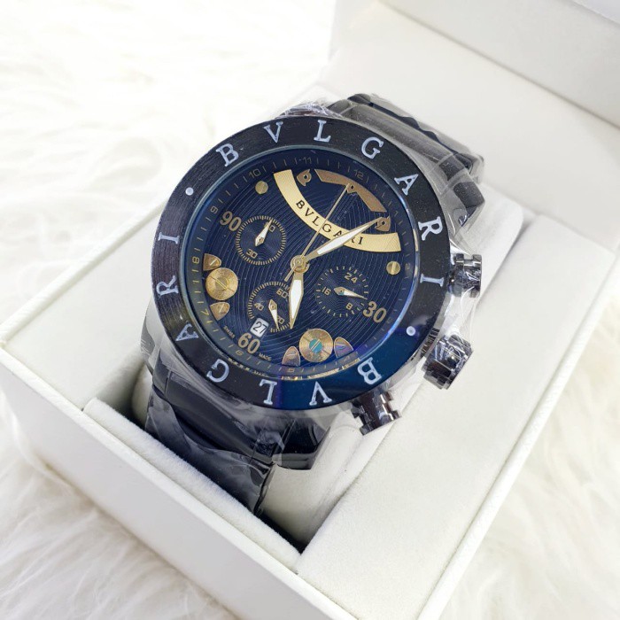 PROMO Jam Tangan BVLGARI Pria Chronograph