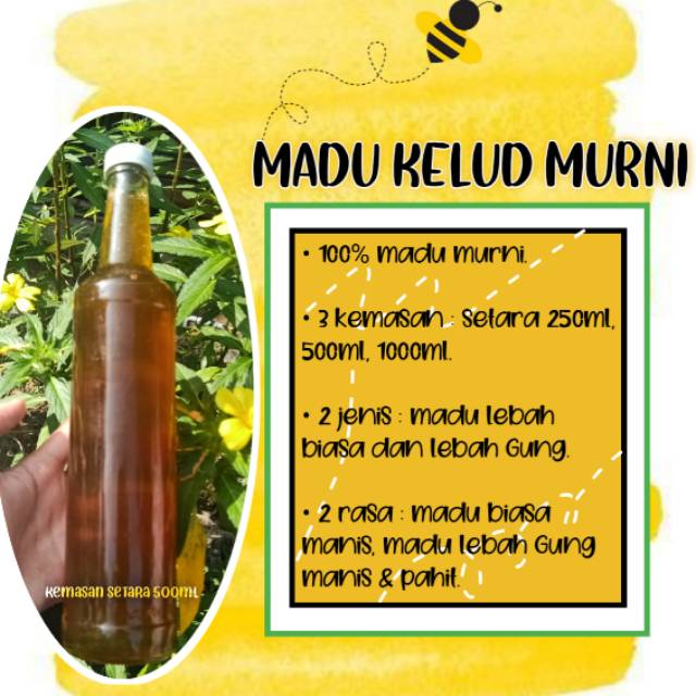 

[500ml] Madu Murni Kelud Kediri 100% Asli