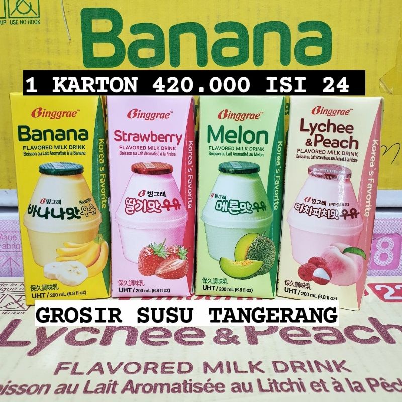 

Binggrae korean milk grosir 1 karton