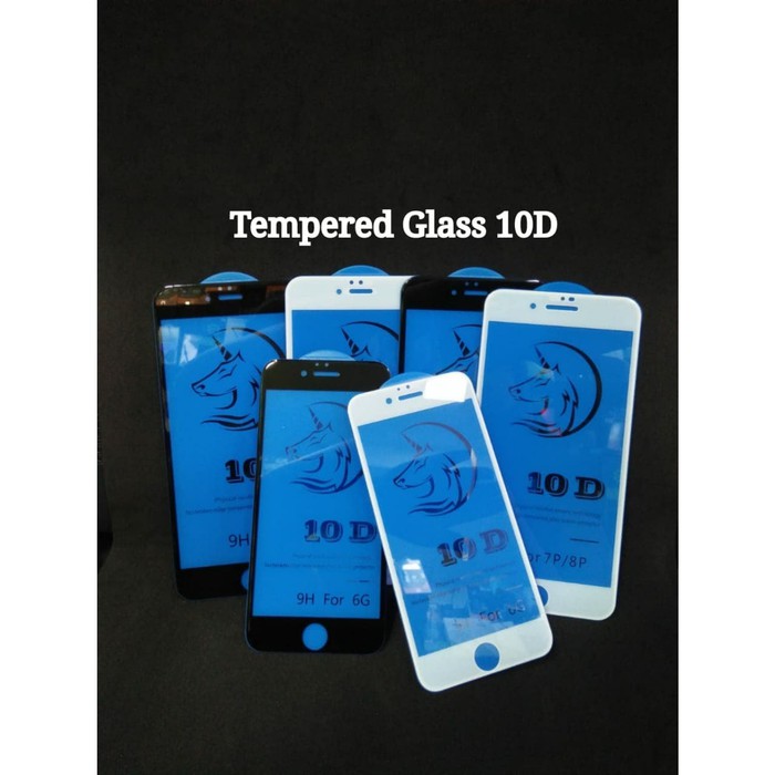 IPHONE 6/IPHONE 7/IPHONE 8/IPHONE 6+/IPHONE 7+/IPHONE 8+ TEMPRED GLASS FULL LEM 10D ORIGINAL TEBAL