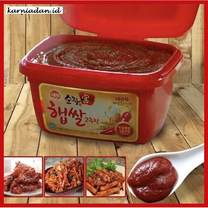 

Aneka-Sambal- Sajo Gochujang Hot Pepper Paste 500Gr - Pasta Cabe Sambal Korea -Pedeeeeeezzzzzzz.