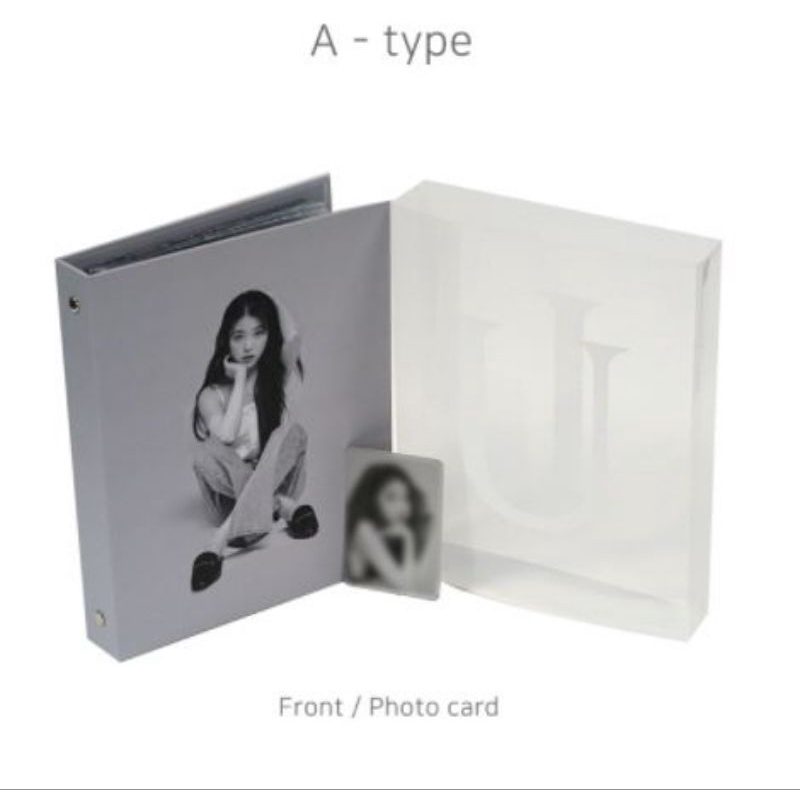 Binder Album Photo Card IU Kpop /  album untuk simpan photo card idol dan ticket - Original dan Offi