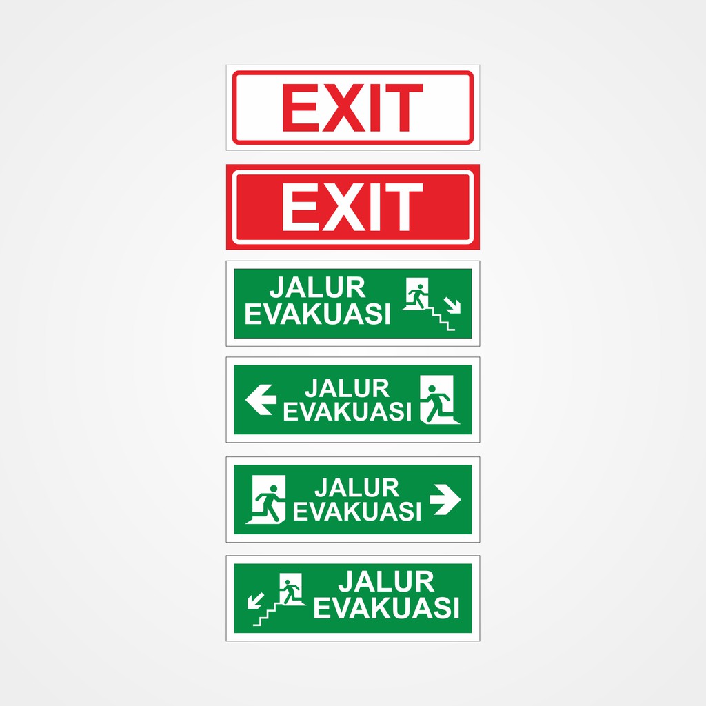

Stiker JALUR EVAKUASI (Anti Air)