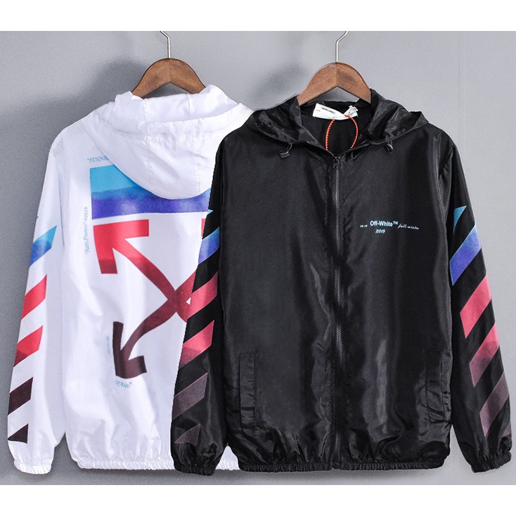 jaket hoodie off white