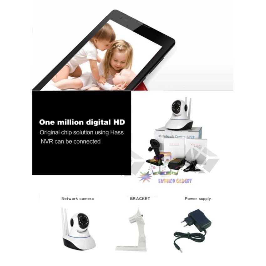 IP Wifi Smart Camera CCTV IP Q5 HD Wireless Home Security- IP Camera Two Way Audio Night Vision Baby