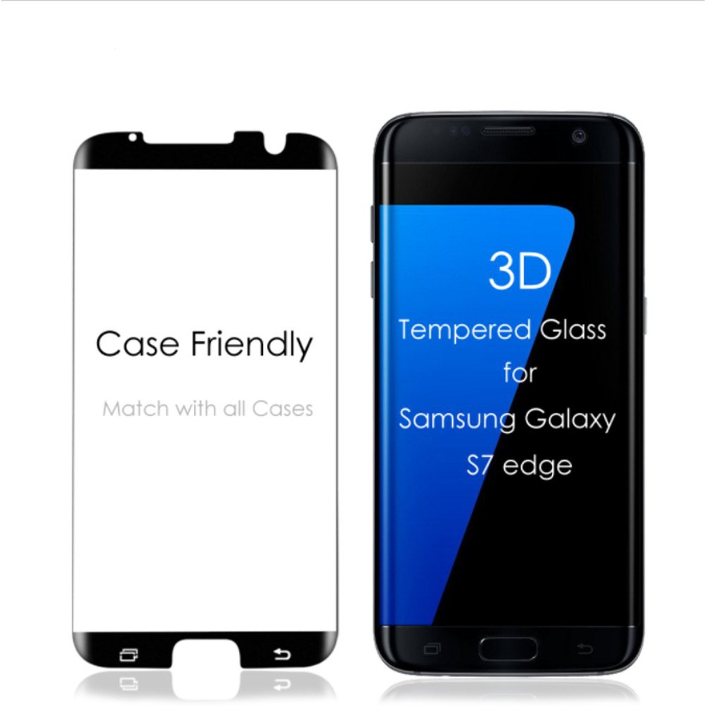 EC GLASS S7EDGE Tempered Case Friendly 3D Half Cover Samsung S7 Edge Tempered Glass