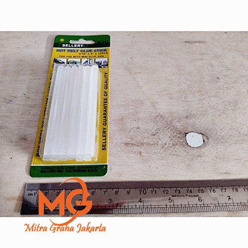 

SELLERY HOT MELT GLUE STICK 5/16 x4 “ 96-801 / ISI LEM GLUE STICK BERKUALITAS MGJ