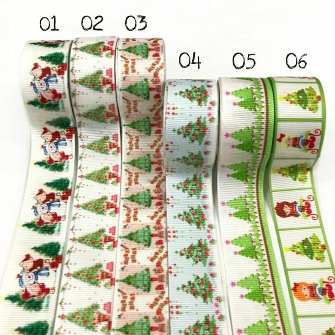

PITA KADO | PITA HAMPERS | PITA GROSGRAIN MOTIF NATAL 2,5 CM