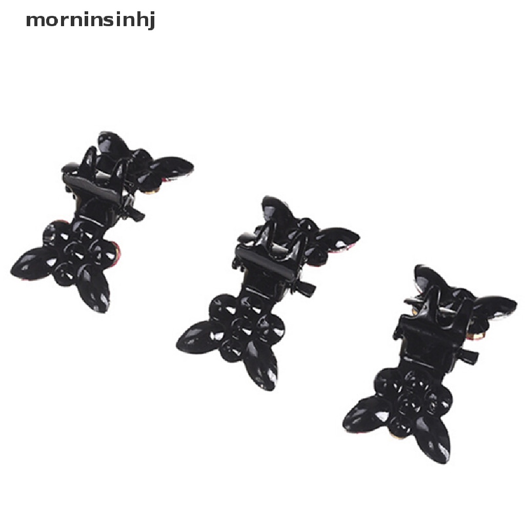 Mornin 12pcs Jepit Rambut Butterfly Bahan Plastik Untuk Salon