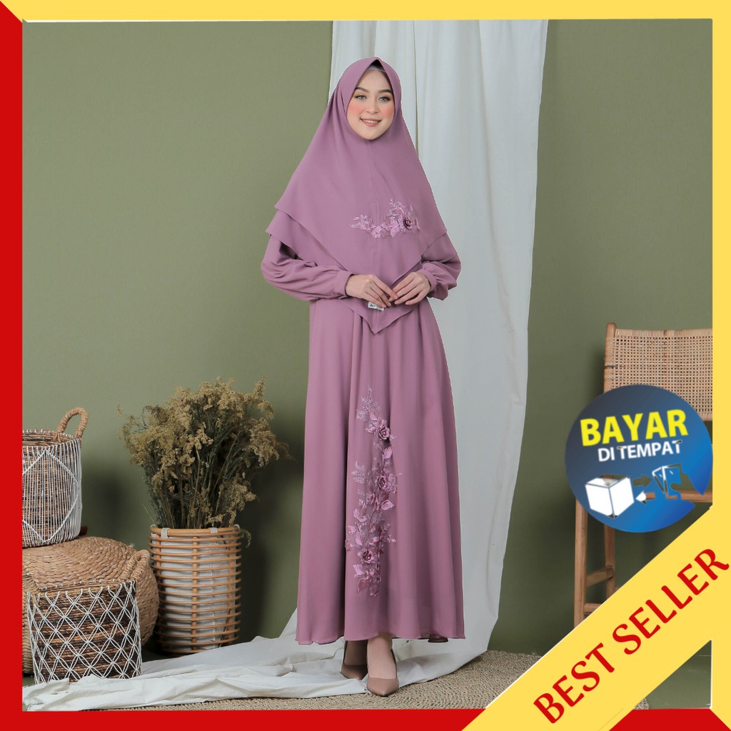 TERMURAH - BISA COD SE INDONESIA - SET GAMIS QUEENSHA - BAHAN CERUTY BABY DOLL