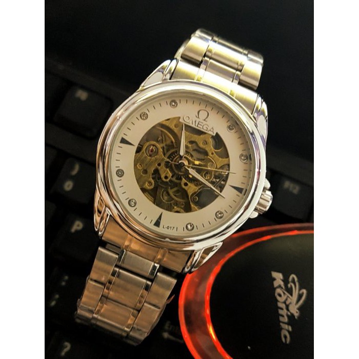 Jam Tangan Omega Otomatis Chain Silver Series Untuk Pria 01