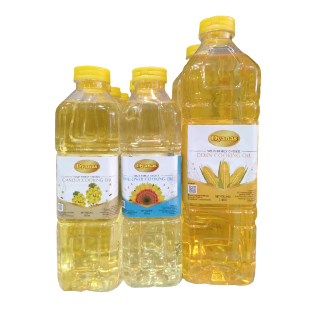 

Dyanas Minyak Jagung 1 Liter Minyak Bunga Matahari 500ml Minyak Canola 500ml