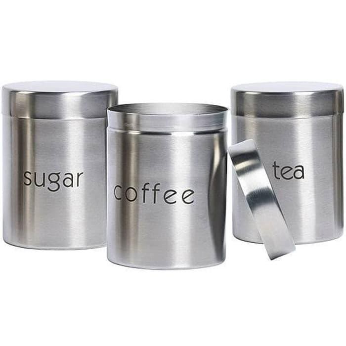 Rak dapur / Rak bumbum / Tempat bumbu Fujika Set Wadah Paket Toples Teh Kopi Gula Garam Canister 3