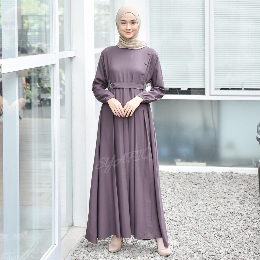 Gamis wanita terbaru 2021 Gamis remaja terbaru kekinian modern 2023 wanita dress arumi maxy syari-Spruce